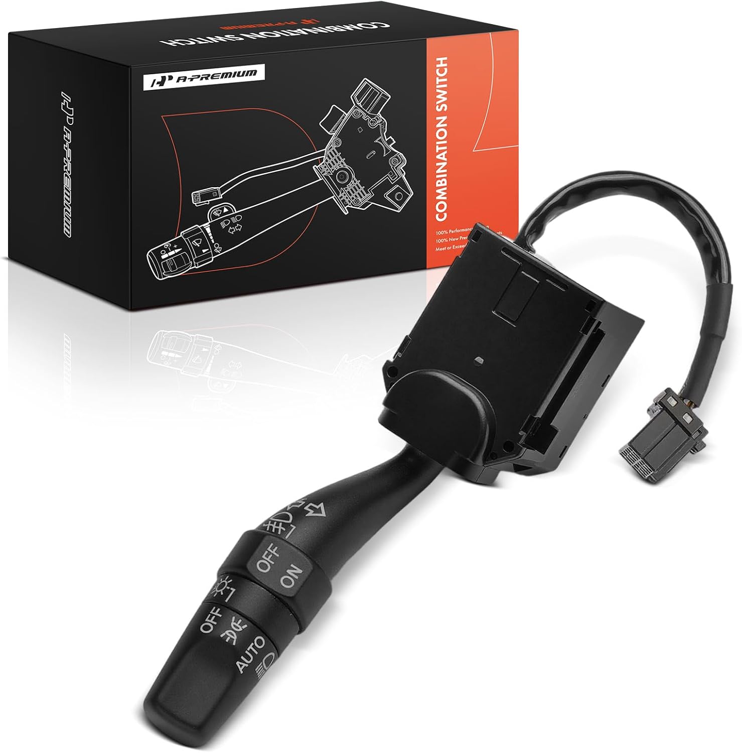 A-Premium Turn Signal Switch, Headlight Dimmer (Auto), Parking/Fog Light Multifunction Switch Lever Compatible with Honda Odyssey 2005 2006 2007