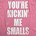 Maternity Kicking Me Smalls Funny T Shirt Pregnancy Announcement Novelty Tee Funny Graphic Pregnancy Tee Baseball Maternity Wear Cool Movie Short Sleeve Pink 3XL