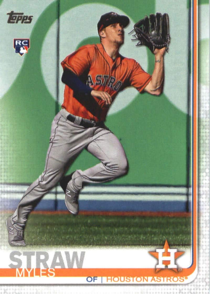 2019 Topps 629 Myles Straw Houston Astros Rookie Baseball