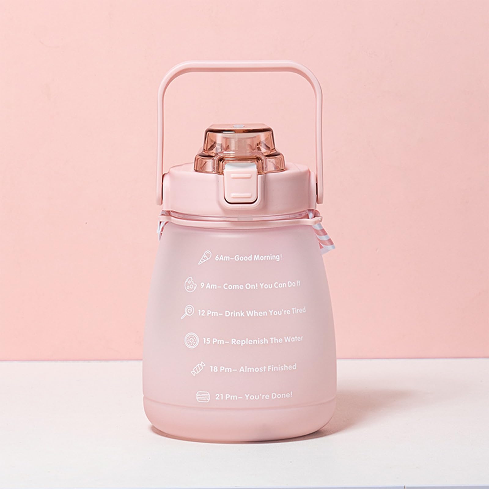 Gradient Color Big Belly Cup Dual Color Gradient Water Bottle Food Grade Plastic Gradient Sand Water Bottle