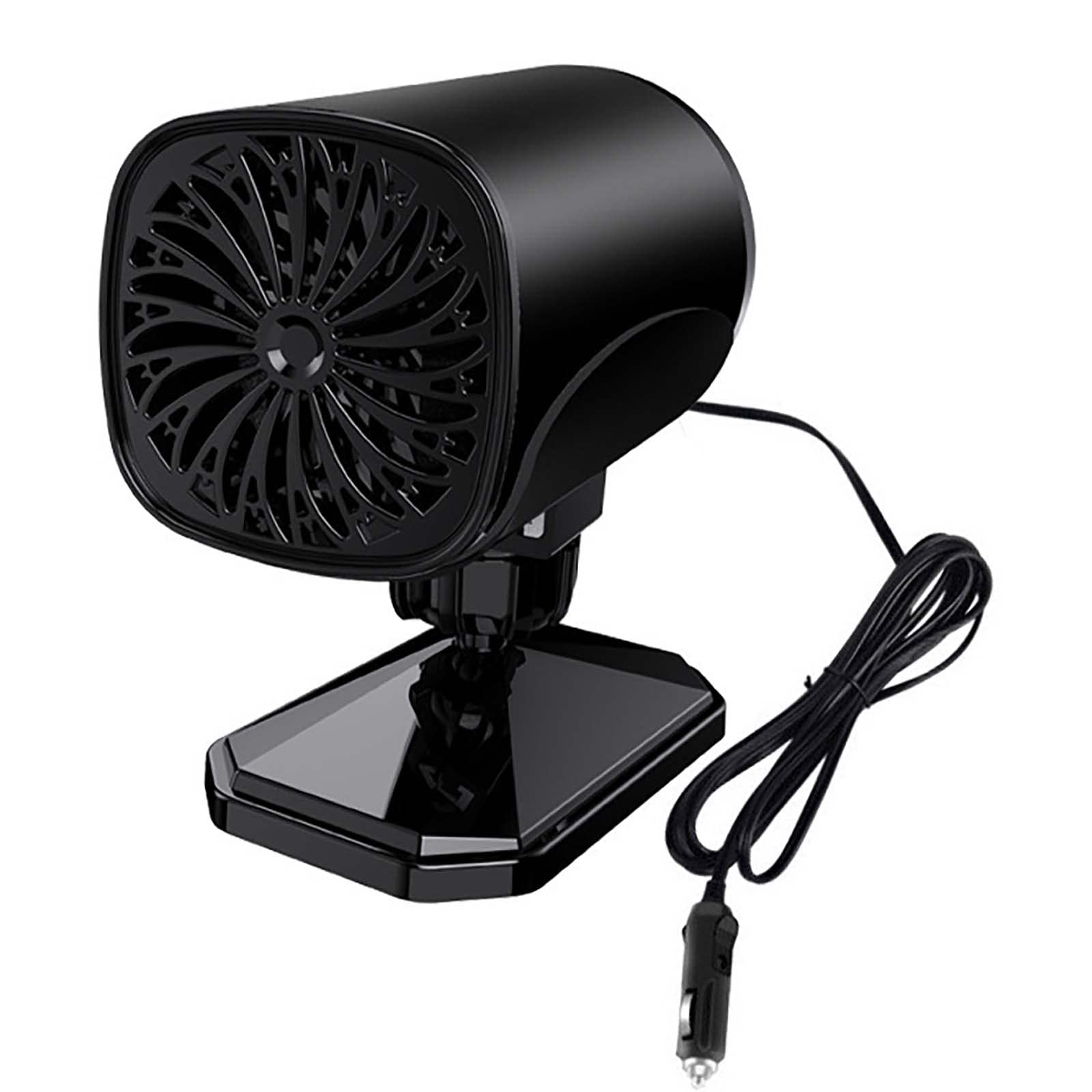 Auto-Heizlüfter, Multifunktional, 120 W, Windschutzscheiben-Defroster, 360-Grad-Drehung, Heizlüfter Für Selbstfahrende Reisen, Schwarz