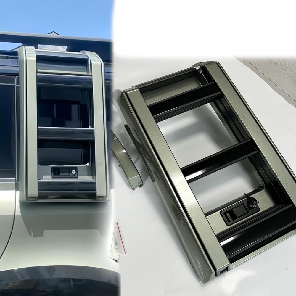 Pangea Green Side Access Ladder Roof Step fit for LR Defender 110 90 130 2020-2026