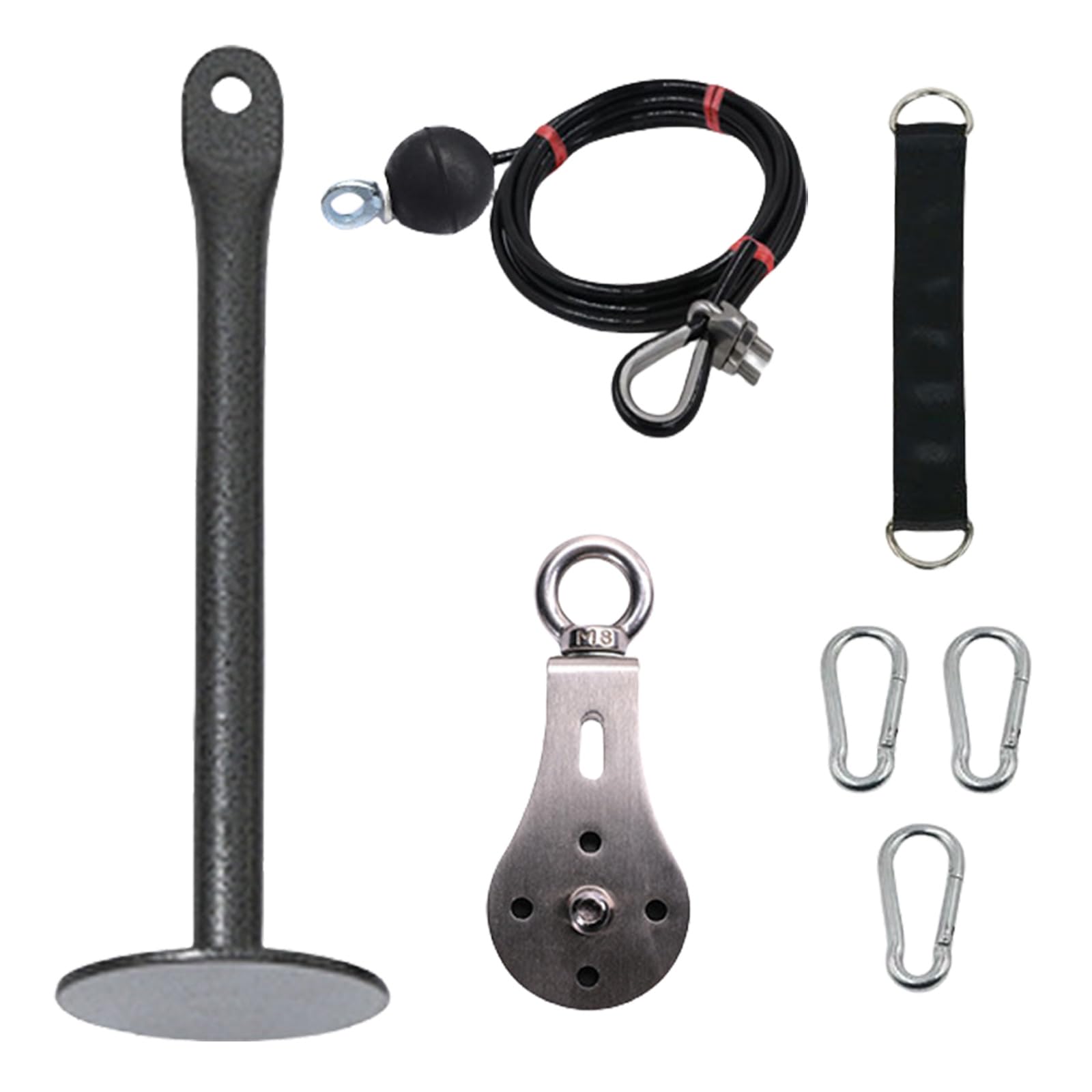 Sistemas de poleas abatibles para el hogar, gimnasio, ejercicio, equipo de gimnasio en casa para cable extraíble, tríceps, bíceps, máquina de entrenamiento de resistencia