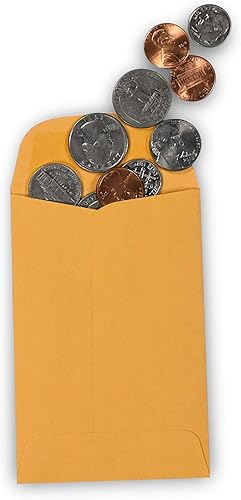Miniatura 6 de 500 Guardian #4 Sobres de papel para monedas, sobres pequeños en blanco para monedas, recibos, sellos, almacenamiento de piezas pequeñas y más,