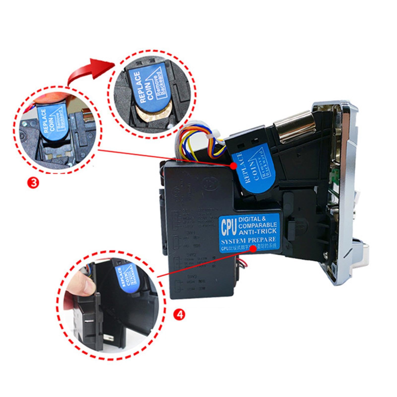 Amazon | Kioware コイン式電話マッサージチェア用コインアクセプターセレクターユニバーサル | アクションゲーム | おもちゃ