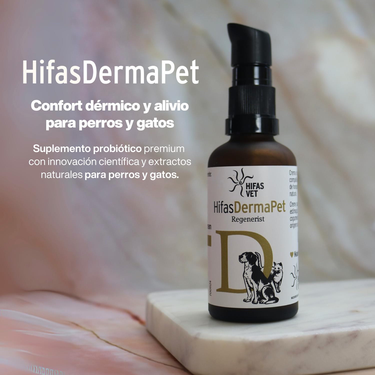 HIFAS Vet - Derma Pet Crema Hidratante Dermoprotectora para Perros y Gatos - 50 ml