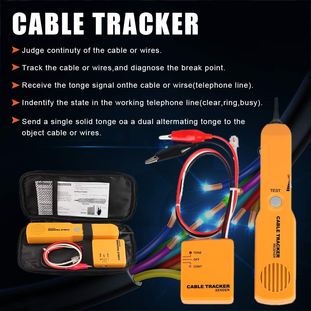 KAKSEY Power Probe Circuit Breaker Finder Wire Tracer Electrical Tester