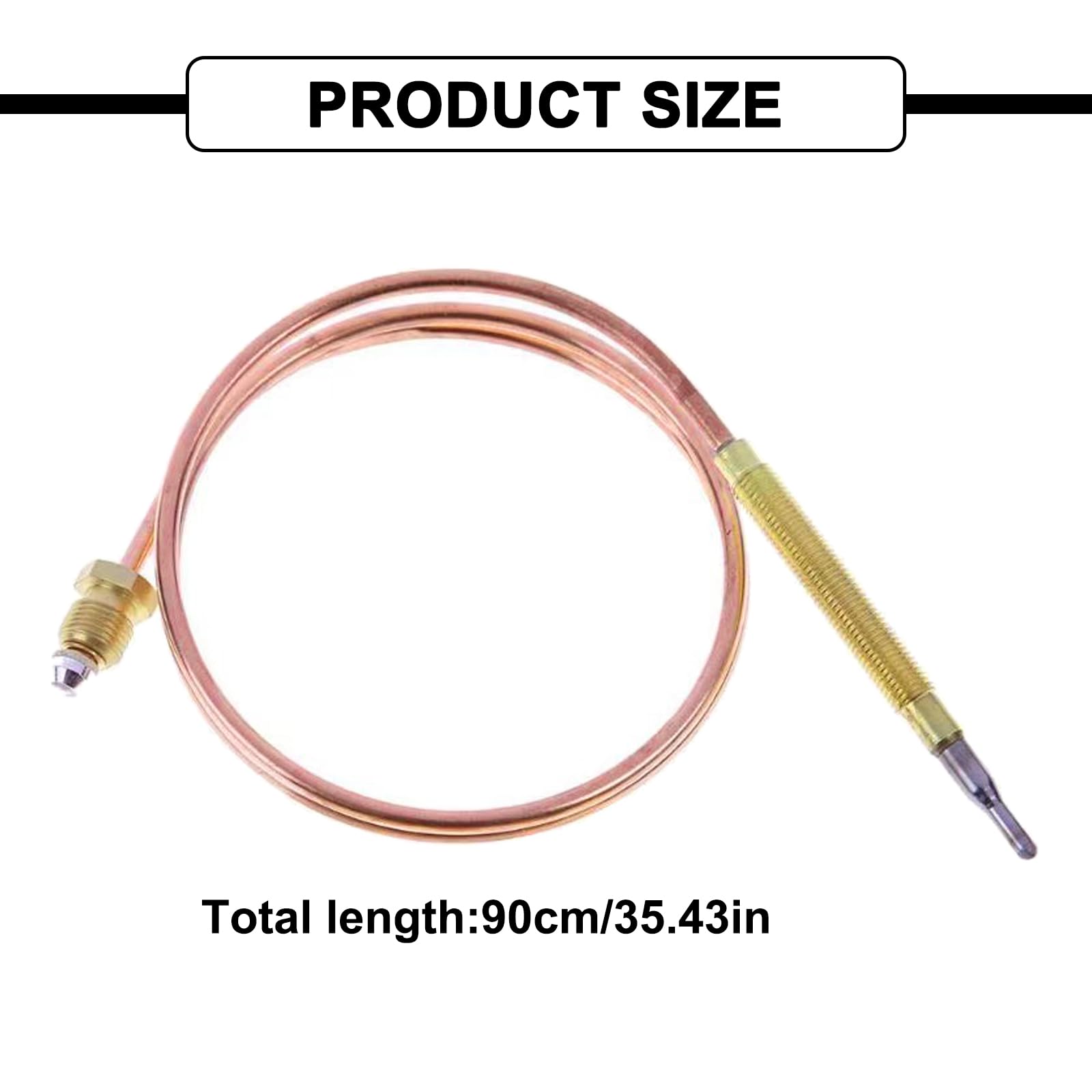 Thermocouple Universel Pour Cuisinière à Gaz – Longueur 1500 Mm – Avec 5 écrous Adaptateurs – Sécurité Anti-fuite