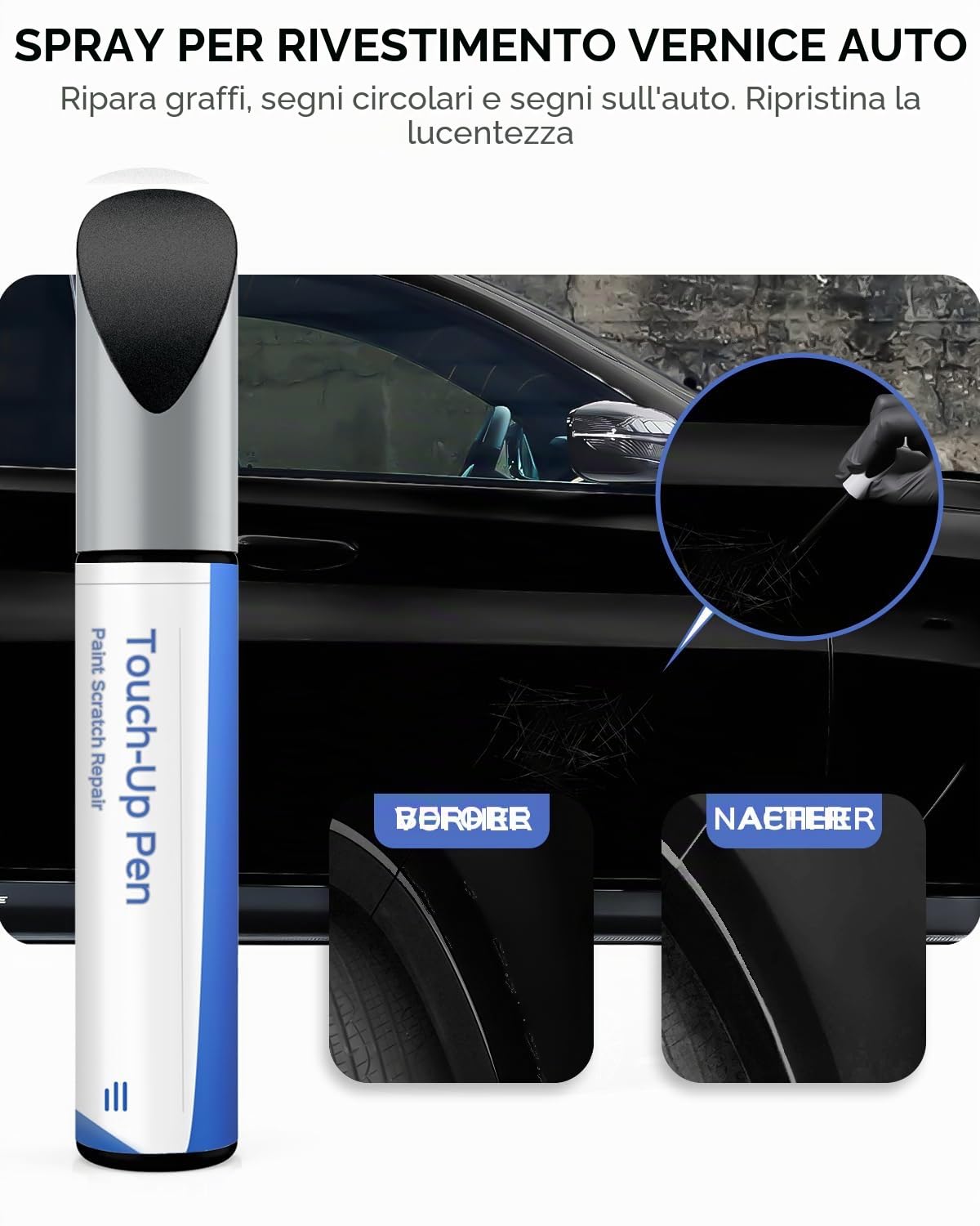 BMW Serie 3/5/X2/X3/X4/X5 2018 Zafiro Nero Metallizzato Vernice Ritocco 475