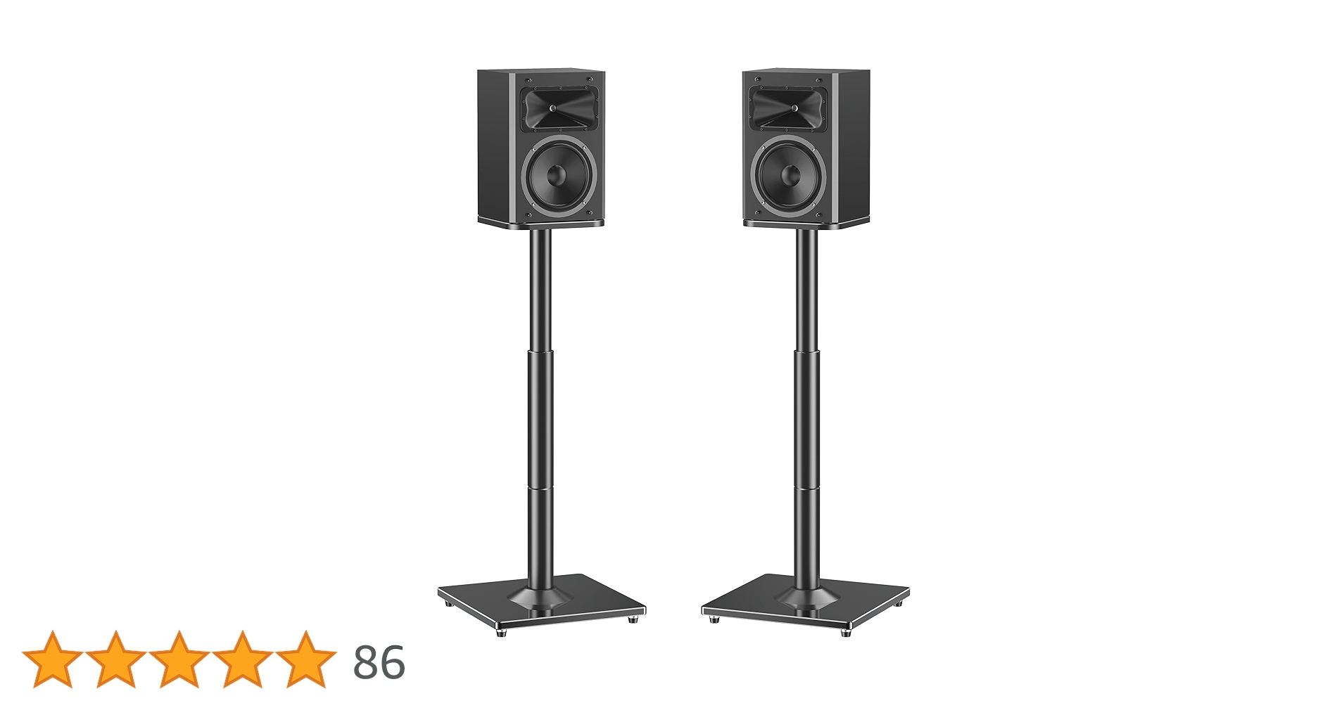 Amazon | MOUNTUP ユニバーサルスピーカースタンド ペア 28.3