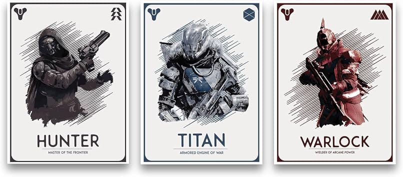 SnooozeWorks Guardian Posters 3-Pack - Premium Gaming Wall Art, Unframed Perfect Decor for Gamers 12"x18"