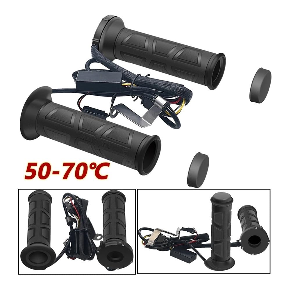 Poignées Guidon Poignées Chauffantes Universelles pour Moto, 22 Mm, pour Guidon De VTT, Scooter, Électrique, Motocross