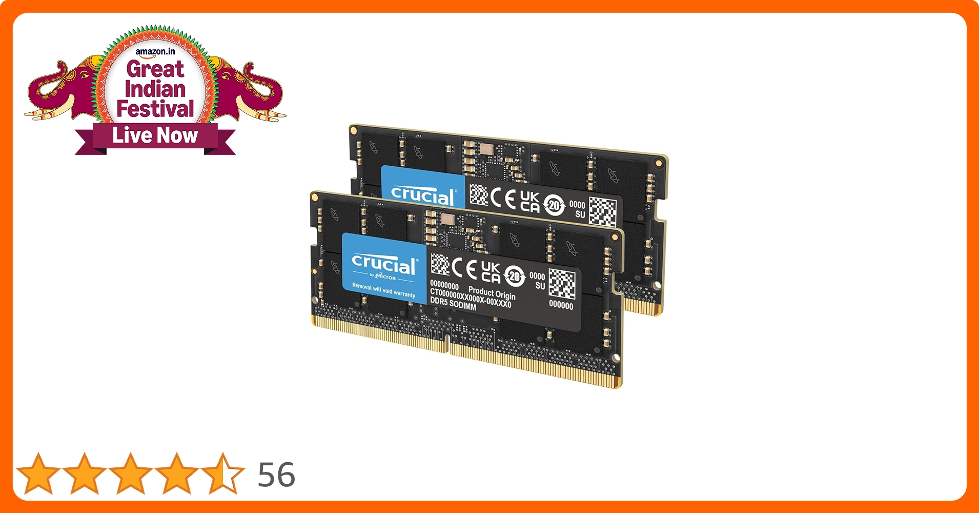 メモリー Crucial DDR5 Pro 128GB (2x64GB) Crucial Pro 128GB Kit (64GBx2) DDR5-5600 UDIMM