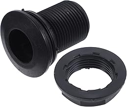 ULTECHNOVO Acessórios De Ripa De Pvc De 1 Polegada Com Rosca Conector De Tanque De Ripa Cabeça Barril De Chuva Aquário Banheira Acessórios De Tanque De Armazenamento De Piscina Acessórios De
