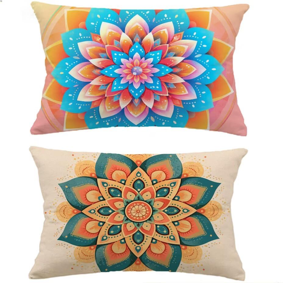 Coussin lombaire pour salon de jardin housse 80x100 cm étanche pour canapé