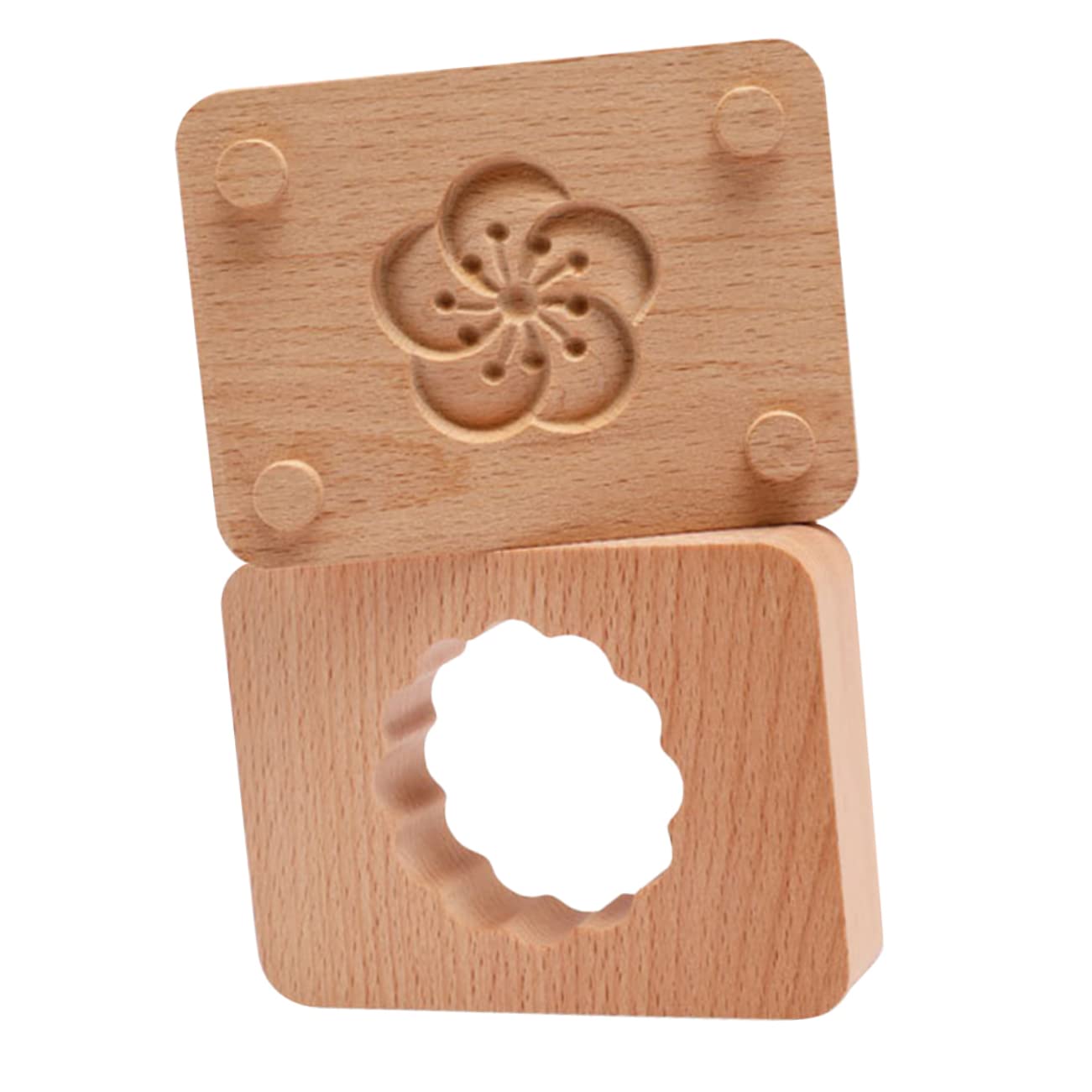 Alipis 1Set Dual Green Bean Cake Baking Hand Pressed Easy to Clean Baking Tools for Homemade Treats for Present Giving and Holiday Baking