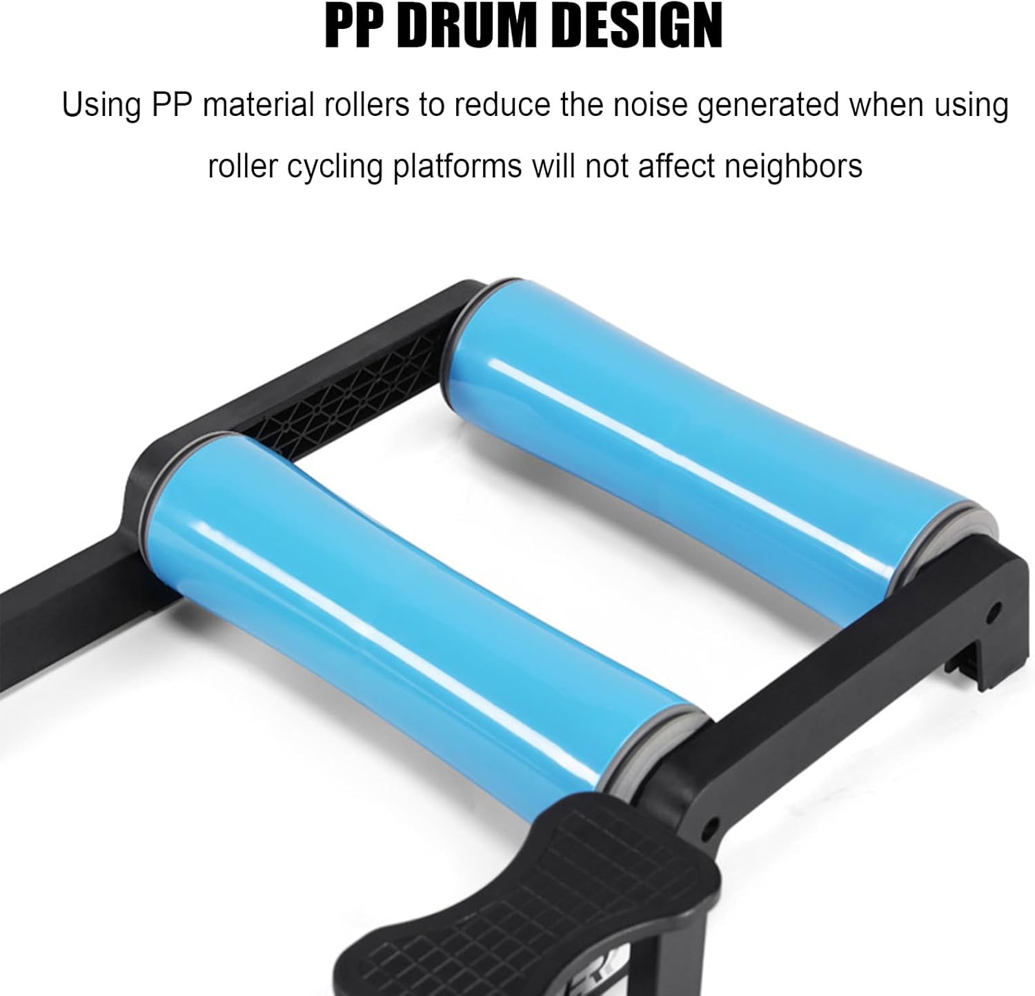 Folding Bicycle Roller, Professional Indoor Bike Parabolic Roller, Adjustble Bike Trainers for 24"-29" Mountain Bike and 700C Road Bike