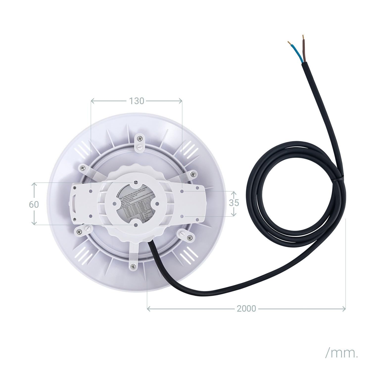 LEDKIA Foco Piscina Superficie LED Sumergible 12V AC/DC IP68 20W XtraPool 6