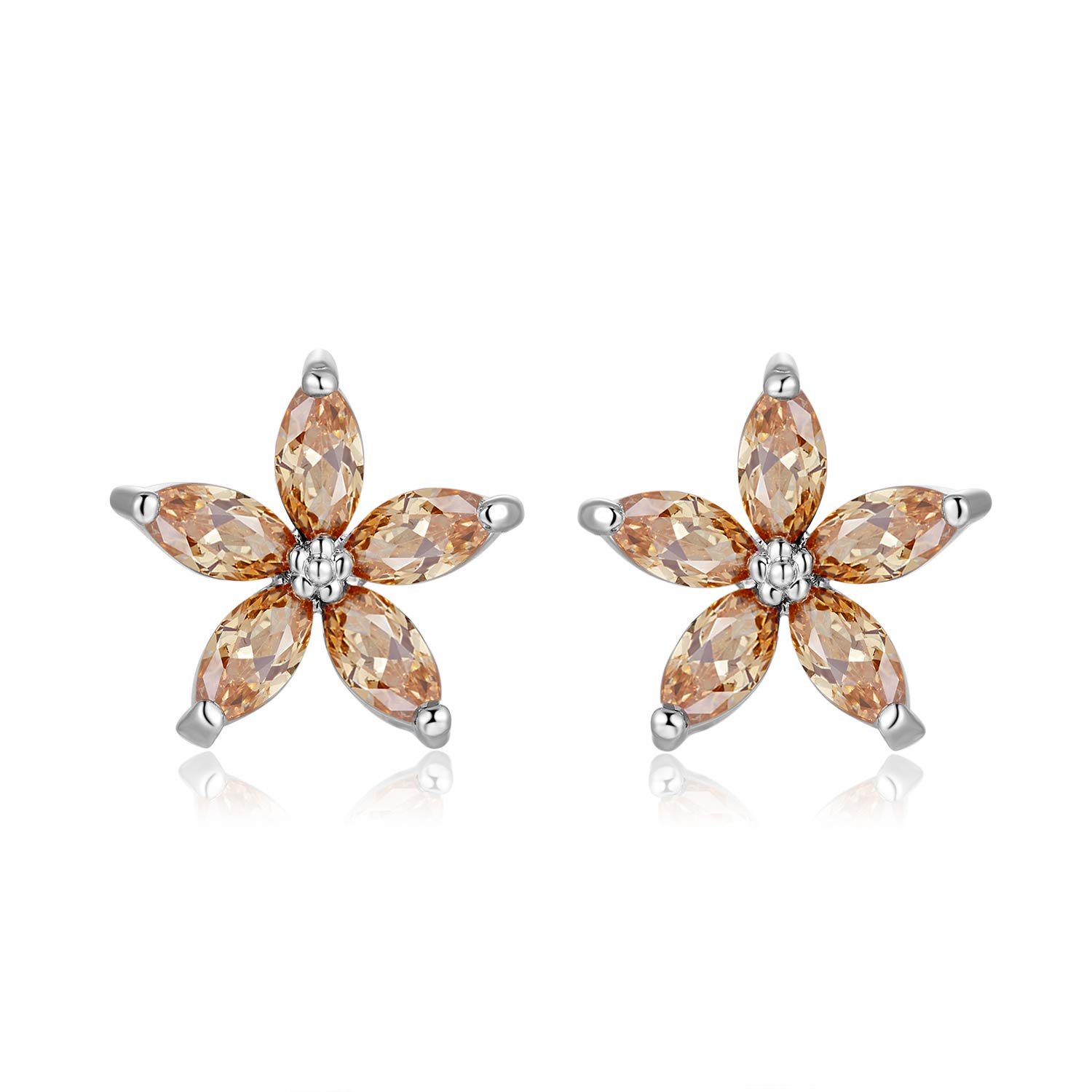 KruckelNature, essence of life, origin of lives, natural, genius, glorious pure, quiet silence, peaceful, worry-free, everything is fine earrings made with Zirconia