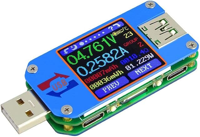 Ampnogy UM25C USB MonitorTester Bluetooth Android IOS FREE APP Voltmeter Ammeter Multimeter Voltage Current USB 2.0 Type-C
