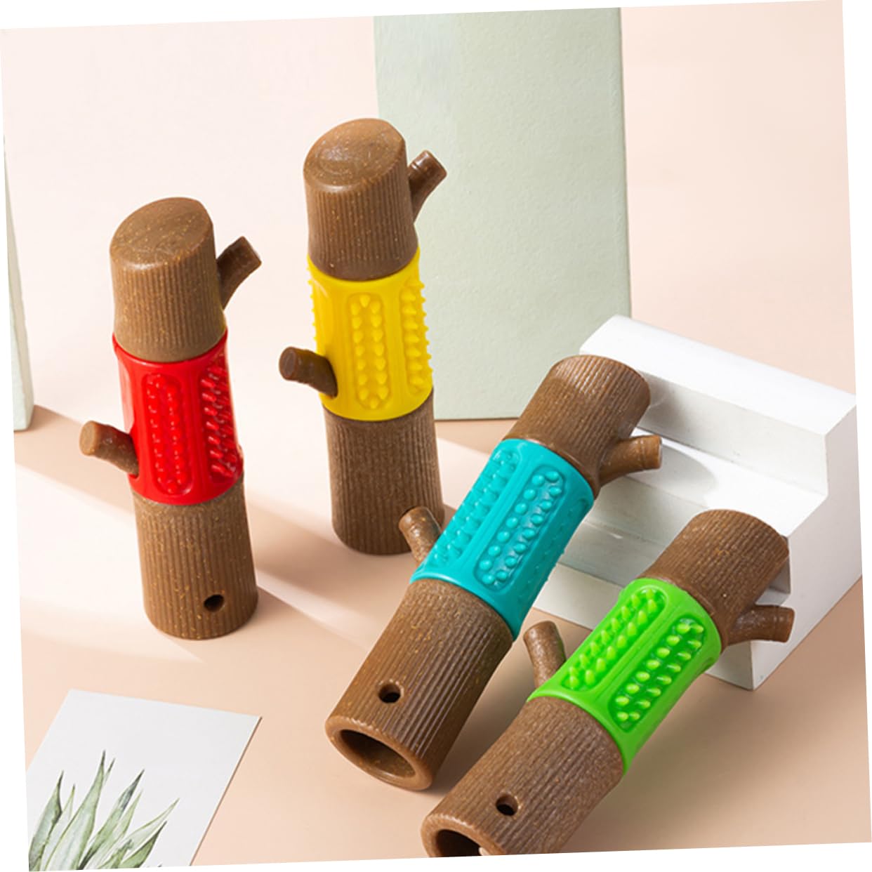 Generico Set Di 4 Giocattoli Da Masticare Per Cuccioli E Cani Di Piccola Taglia Per Un Gioco Interattivo Divertente