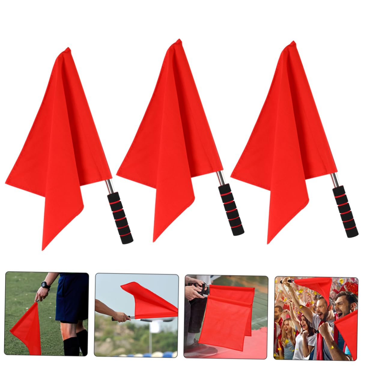 UPKOCH 3 Set Bandiere Segnaletiche Inossidabile Per Competizioni Facile Trasportare E Resistente Prolungati 3 Pezzi*3