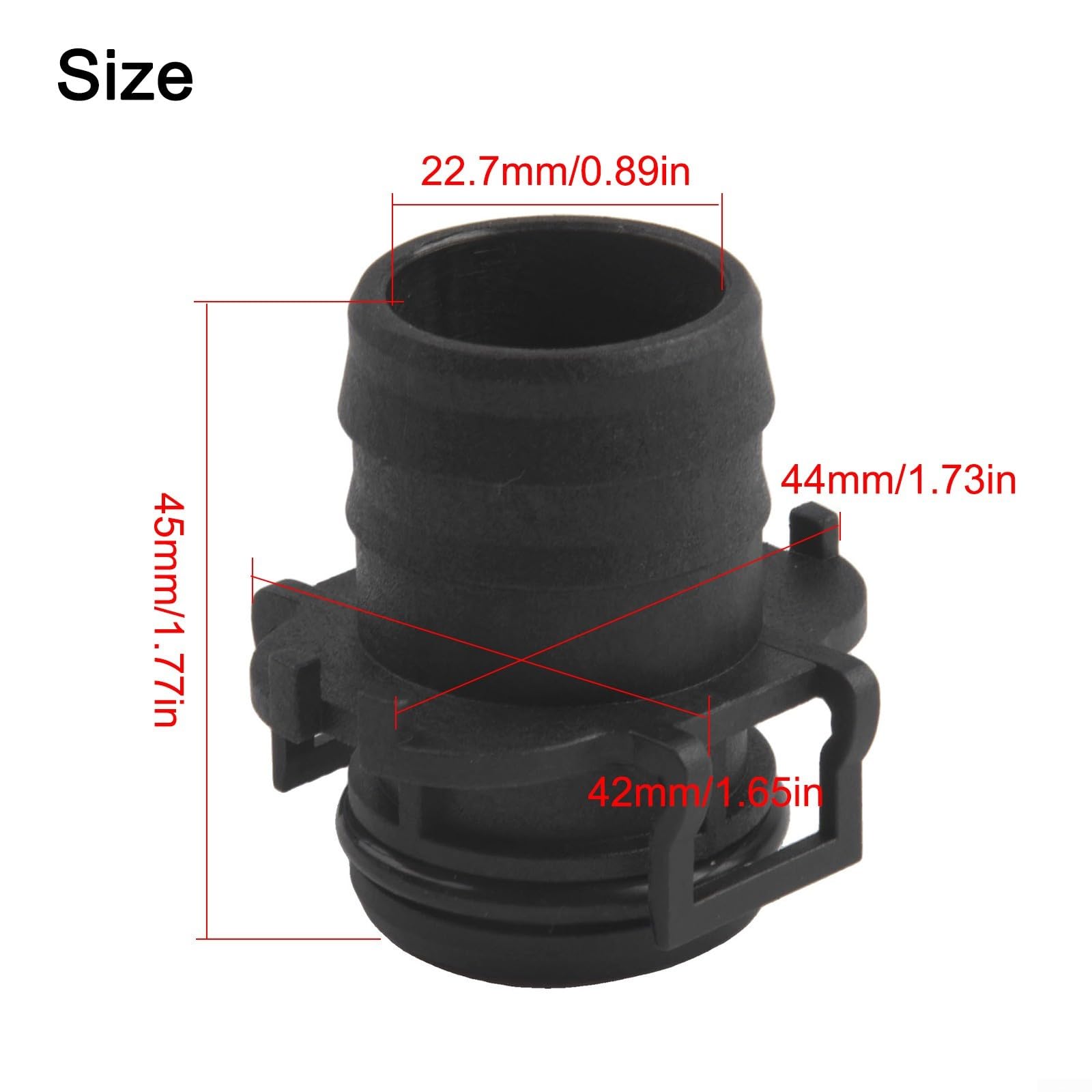 Tubo di flusso del filtro dell'aria in plastica per Focus 1.6 TDCi 2003-2012 e C-Max 2003-2007