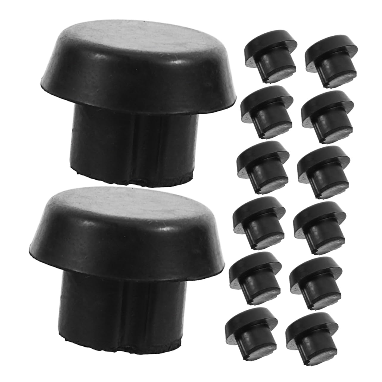 Mikikit Pool Cue Back Plug Accessories 20pcs Abs Billiard Cue Tip Protectors Snooker Cue Tip Covers