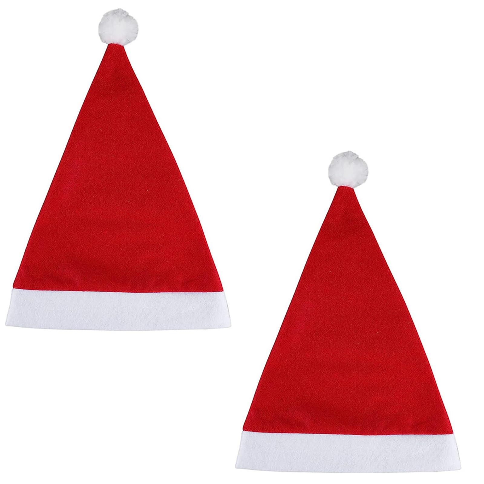 Tsophreniq Christmas Santa Hat with White Brim for Christmas Festival Party New Year Headwear Santa Costume Accessory Gift Holiday Hats Bulk