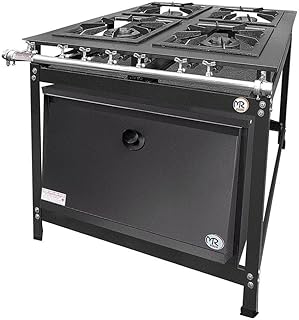 Fogão industrial 4 bocas 2 duplas baixa pressão mr fogões com forno p8