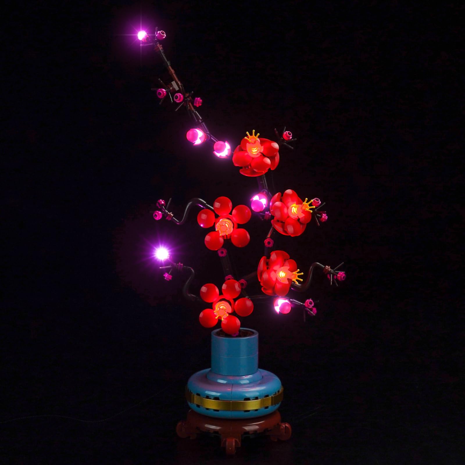 LocoLee Upgraded LED Light Compatible with Lego 10369 Plum Blossom - No Models Only Light, Creative Lighting Set Accessories Compatible with Lego 10369 Set