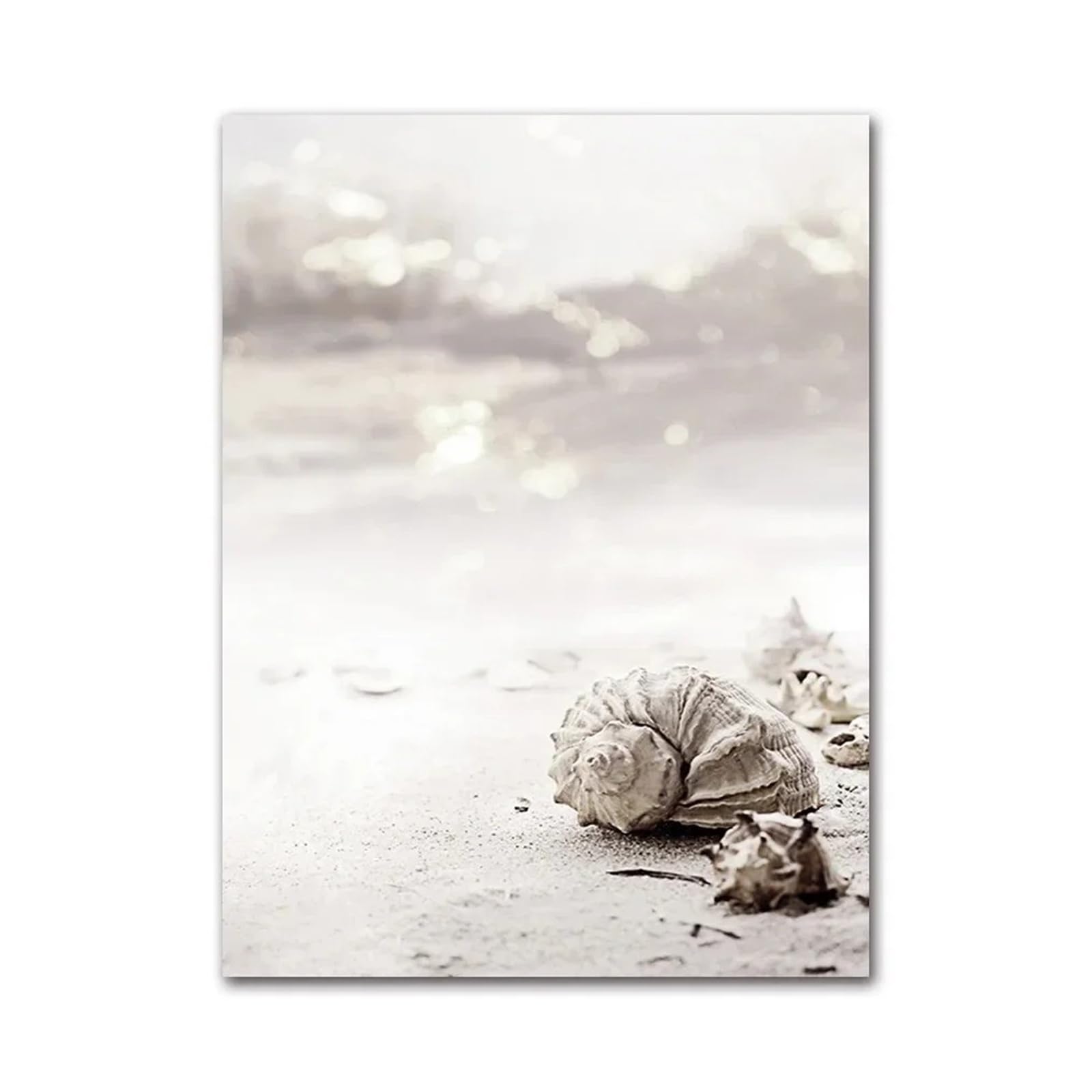 Peinture sur Toile Plage et Océan - Tableau Tortue Mouette