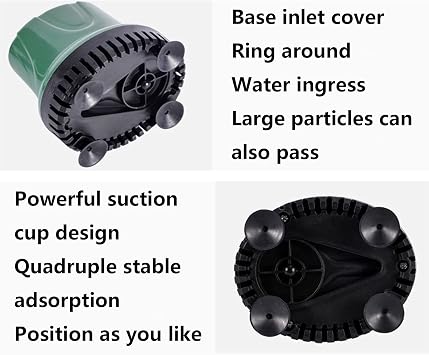 sunyu 5W, 10W, 25W, 60W Bomba Agua Acuario, Bomba Agua Sumergible Silenciosa, Para Pecera Acuario Jardín Estanque Fuente