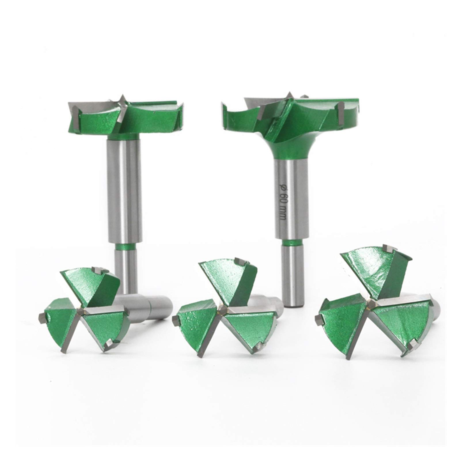 Cortador de fresado de superficie Taladro de grado industrial 35-60mm Tres cuchillas Herramientas de carpintería de cuatro dientes Herramientas de la carpintería Bisagra aburrida aburrido Cortador de