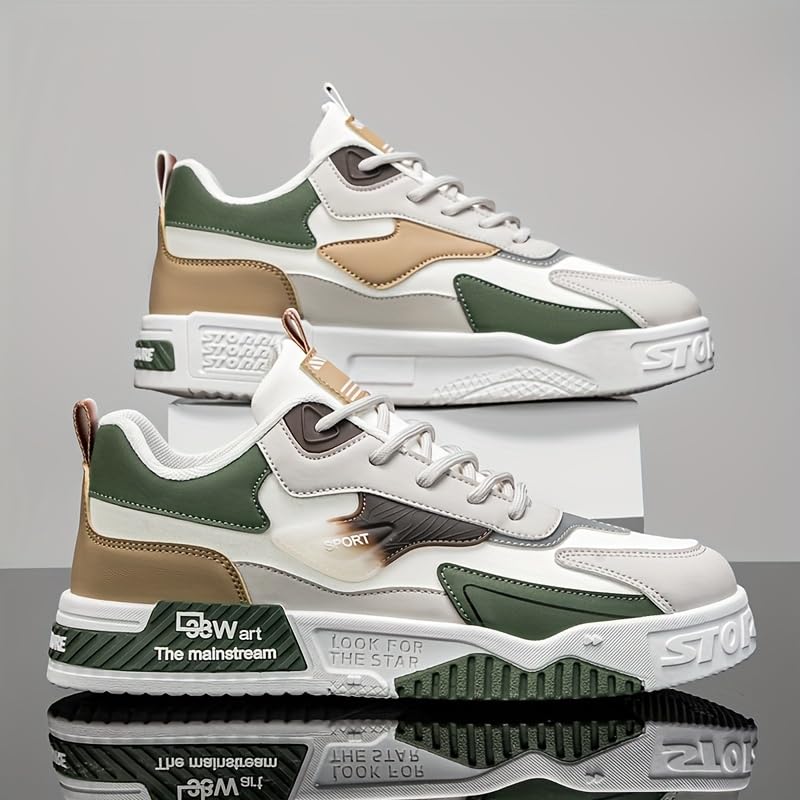 Men's Fshion Sneakers Skate Shoes - Comfortable, Durable, Lace-Up Sneakers with Non-Slip Sole for Outdoor, Hiking & Casual Attire3