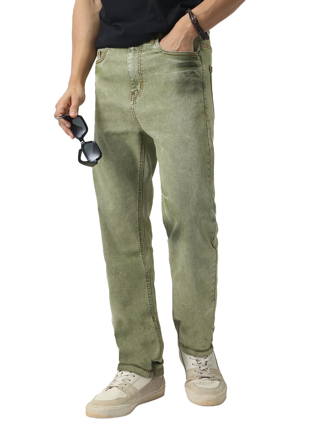 urbano fashion Men's Straight Fit Heavy Washed Jeans Stretchable-picture-15