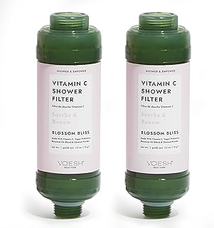 Vitamin C Shower Filter, Blossom Bliss, Shower Aromatherapy, Water Purifier, Water Softener, Vegan Probiotics, Spa Shower Head, Water Filter, Shower Self-Care