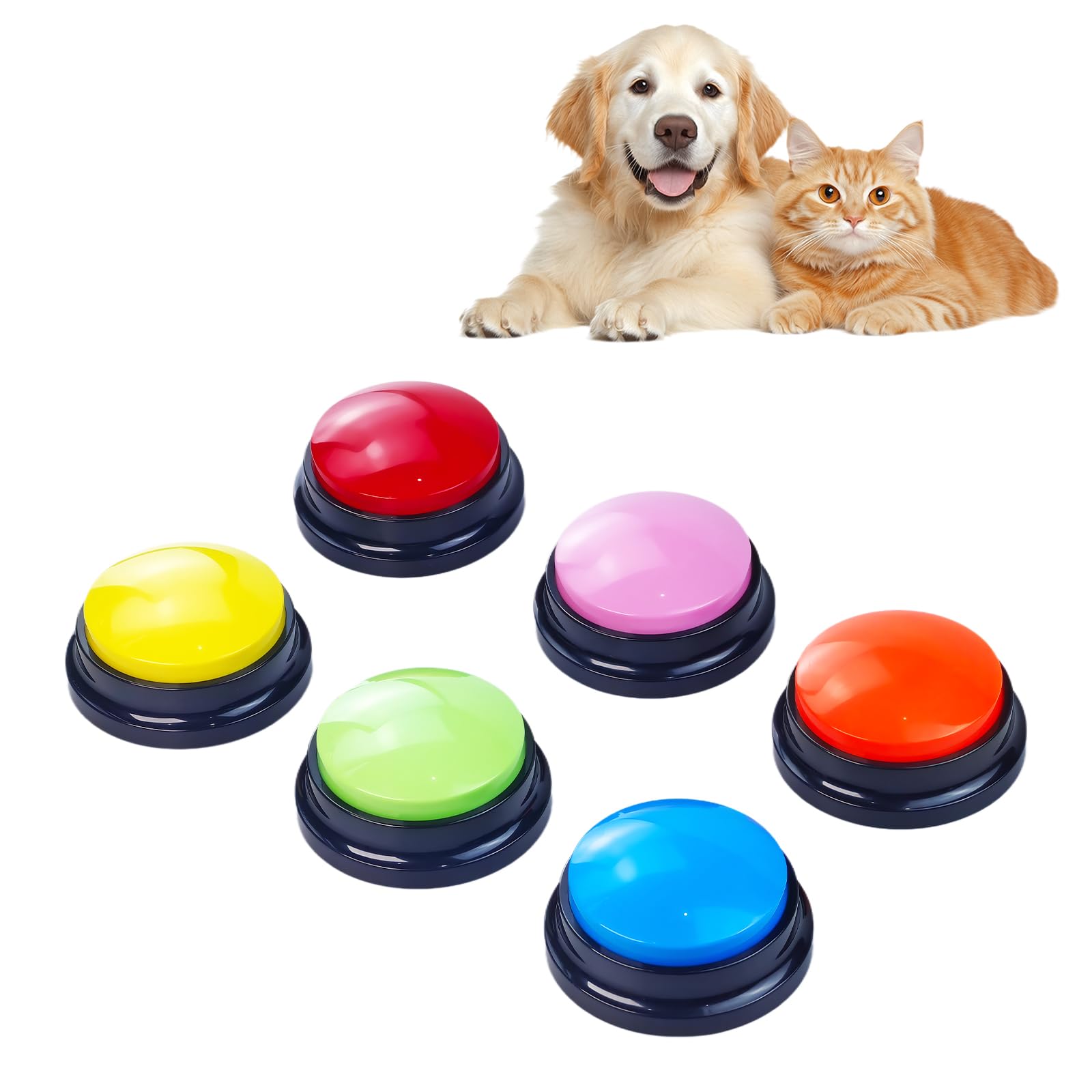 Flylin 6 Packs Recordable Training Buttons