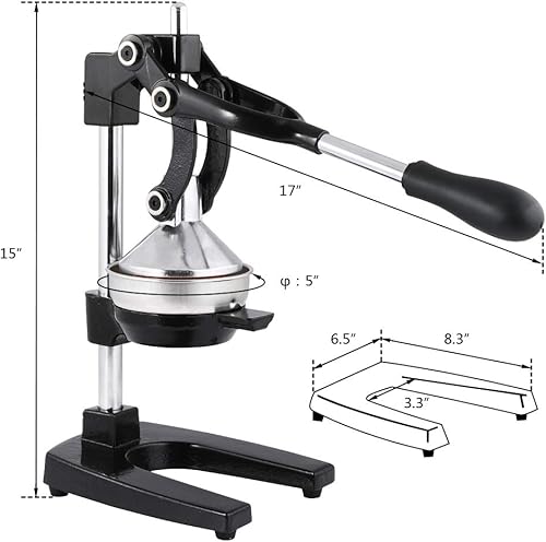 Miniatura 3 de exprimidor de cítricos de grado comercial, exprimidor manual de exprimidor de cítricos, exprimidor de zumos de frutas, exprimidor de limones de