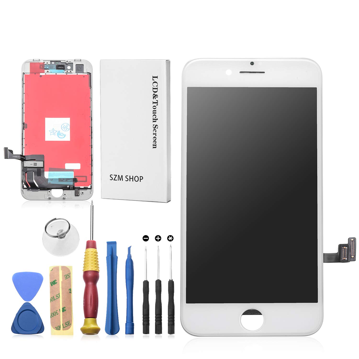 Amazon | SZM iPhone 8 液晶パネルセット タッチパネル フロントガラス