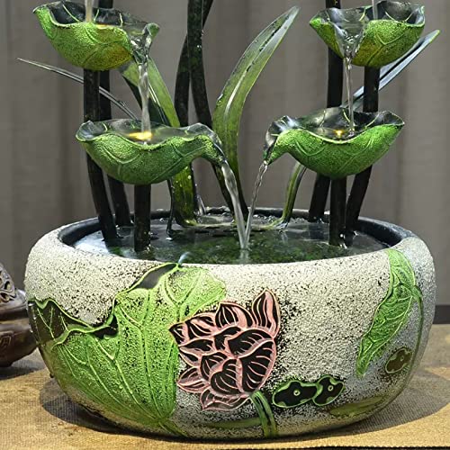 Fuente de mesa de relajación zen que reduce el estrés con su cascada 6