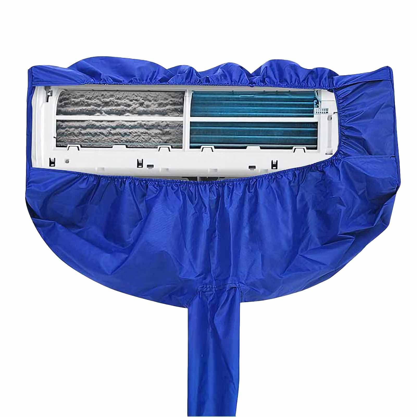 Estante para Aire Acondicionado con Pantalla de Valla Exterior,Cubierta de limpieza de aire acondicionado Cubierta de limpieza de aire acondicionado, Bolsa de protección contra el polvo de limpie