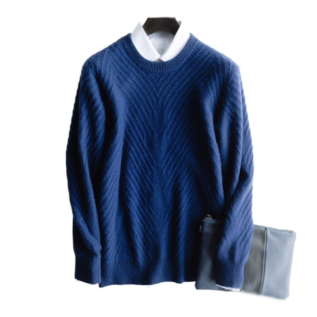 Pull en cachemire affaires décontracté col rond chaud automne hiver XL