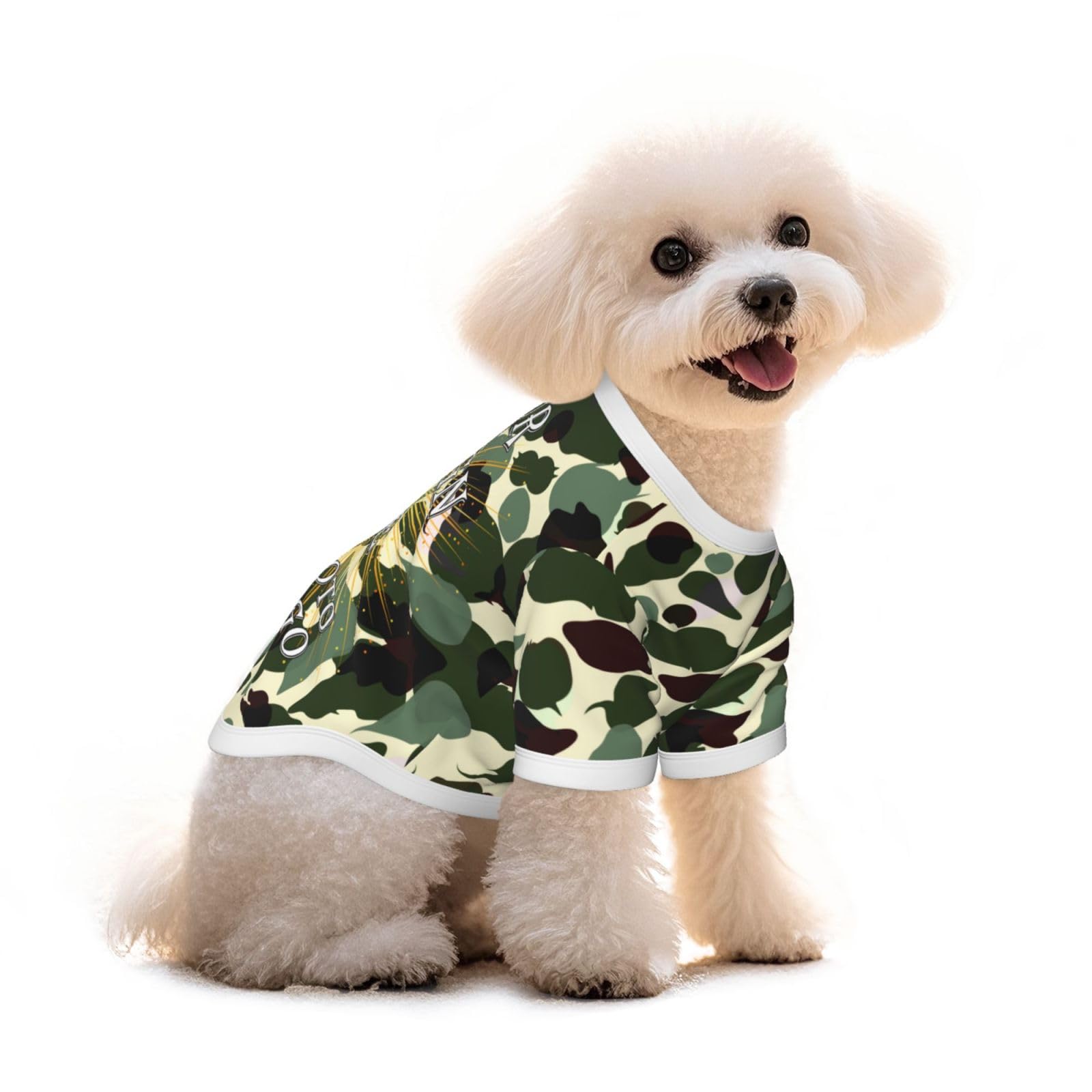 Custom Dog Coat T-Shirt – Personalized Pet Clothes with Text/Logo/Image, Small Dog Vest, Puppy Outfit, Unique Gift M