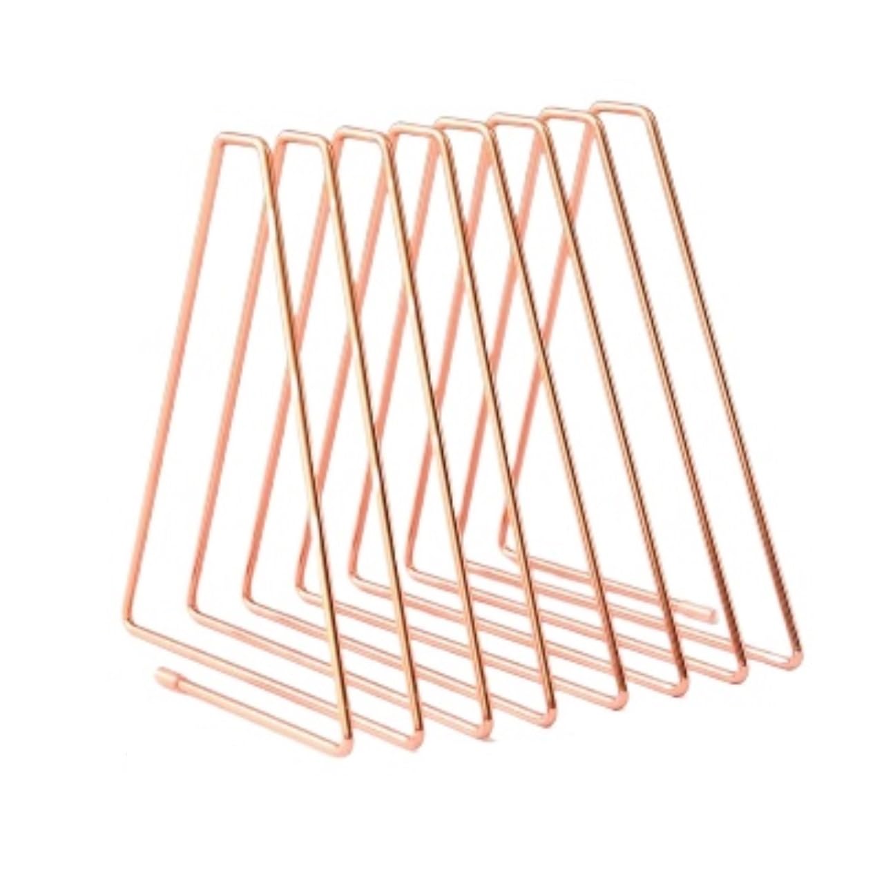 Book Ends Retractable Bookends, Metal Folding,Triangle Creative, Decorative,Durable and Stylish For Home Office(PINK-B)