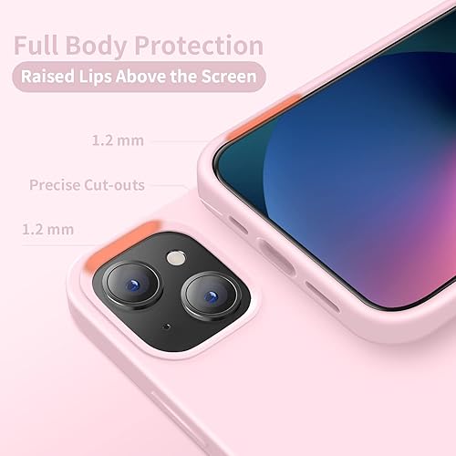 Miniatura 10 de Cordking - Funda para iPhone 13, ultradelgada, de silicona, funda protectora a prueba de golpes con forro de microfibra antiarañazos, 6.1pulgadas,