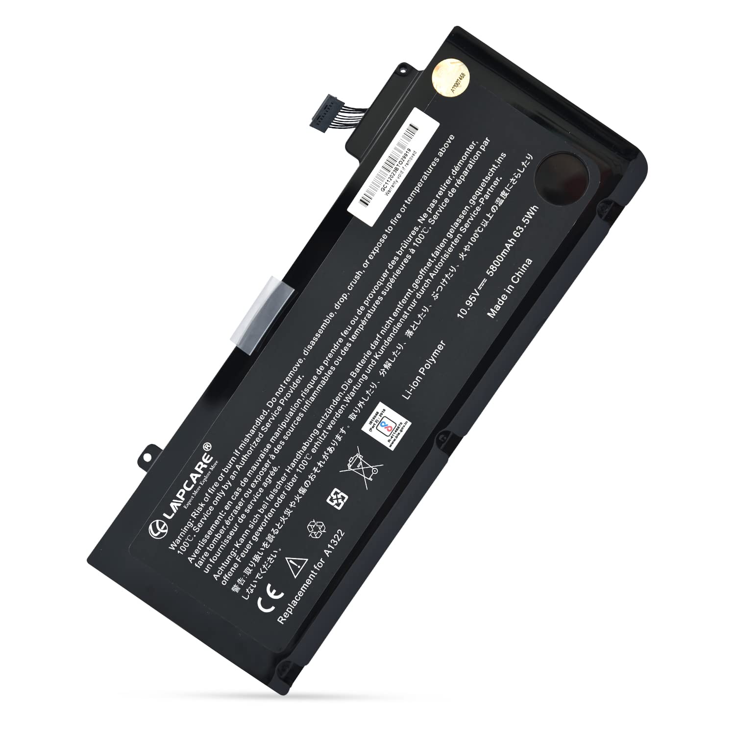 Lapcare A1322 A1278 Laptop Battery for Apple MacBook Pro 13 inch (Mid 2012 2010 2009 Early Late 2011) 661-5557 661-5229 MB990LL/A MB991LL/A MD313LL/A MC374LL/A MD101LL/A MD102LL/A MC700LL/A (B0CWX3R725) Amazon Price History, Amazon Price Tracker