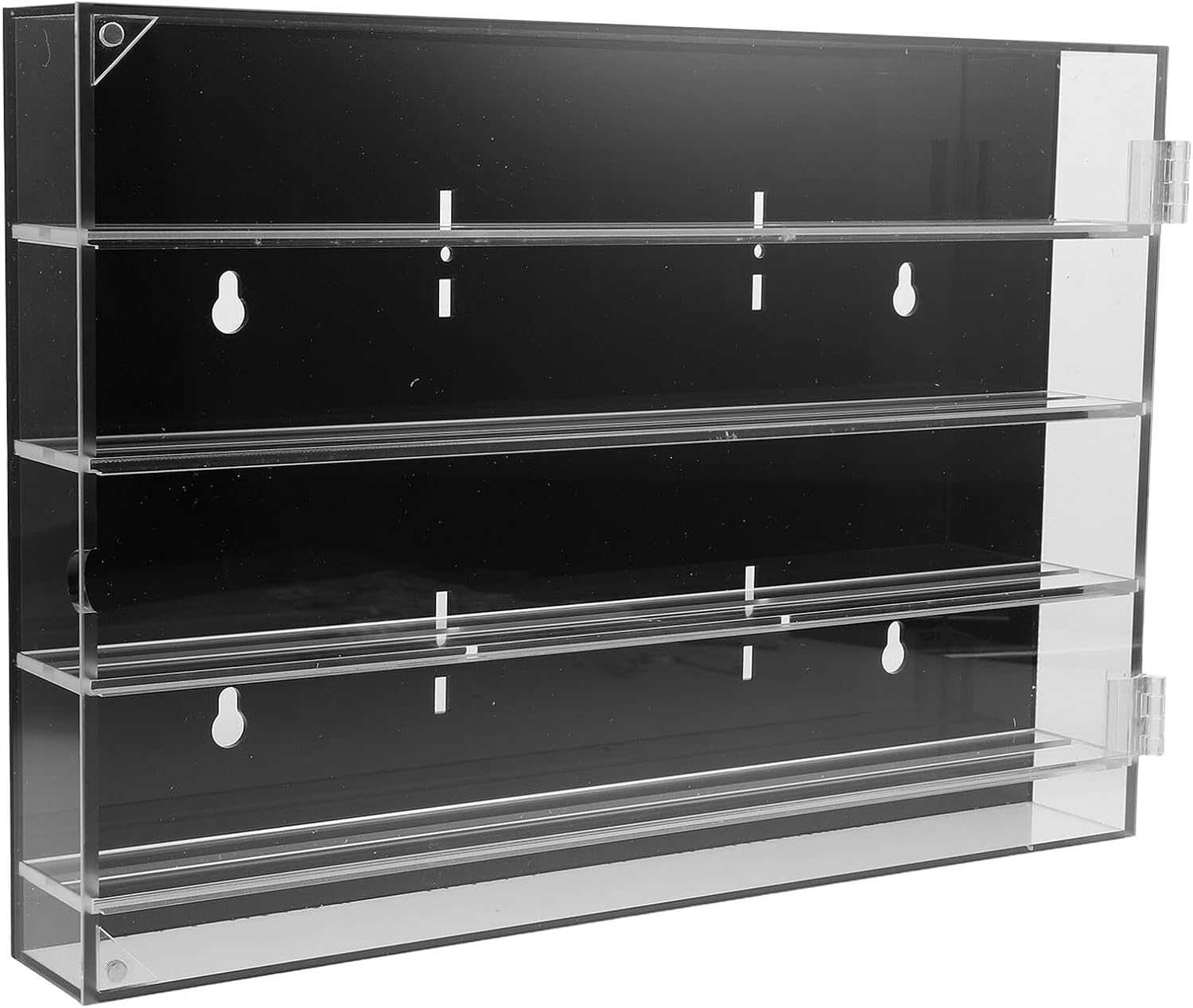 Acrylic Wall-mounted Knife Holder Multi-layer Storage Rack Compact Kitchen Knife Organizer for Kitchen Organization 13.76x9.43x1.89 Inches