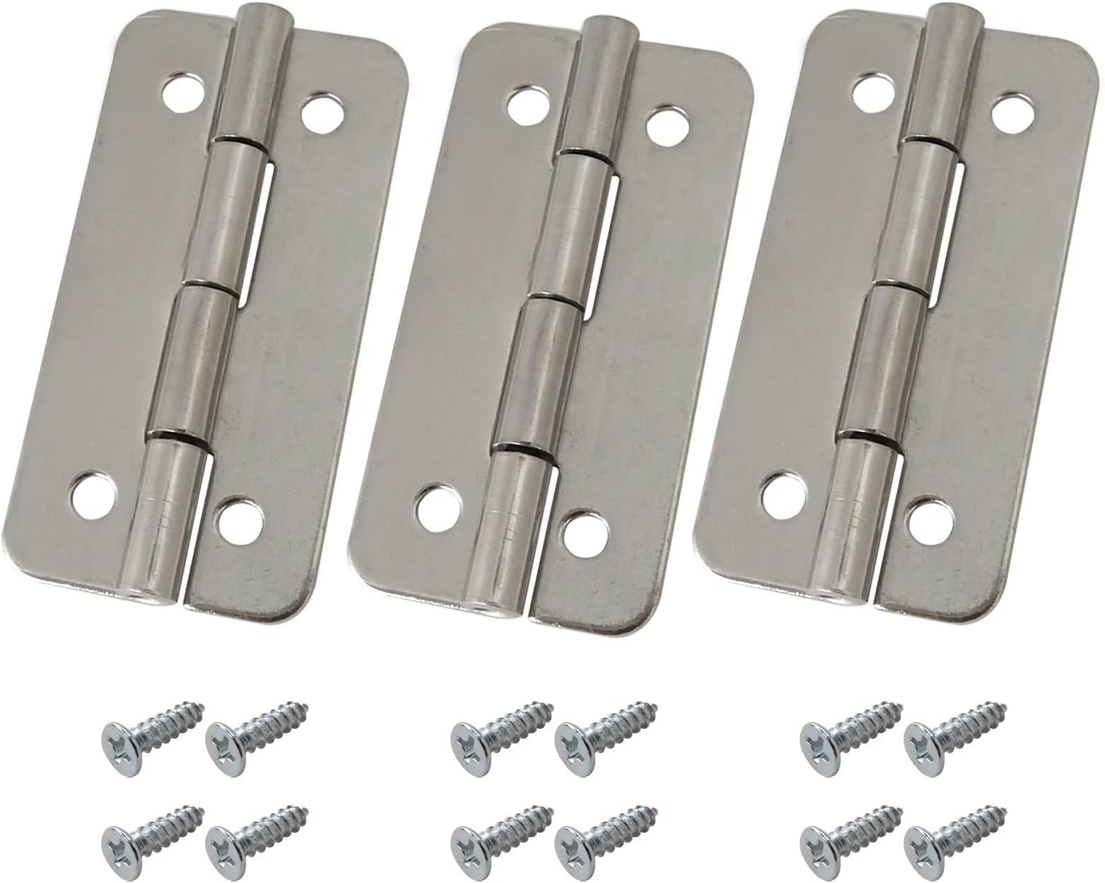 3 Cooler Hinges with Screws Set for Igloo Cooler, Cooler Replacement Stainless Steel Hinges for lgloo Coolers