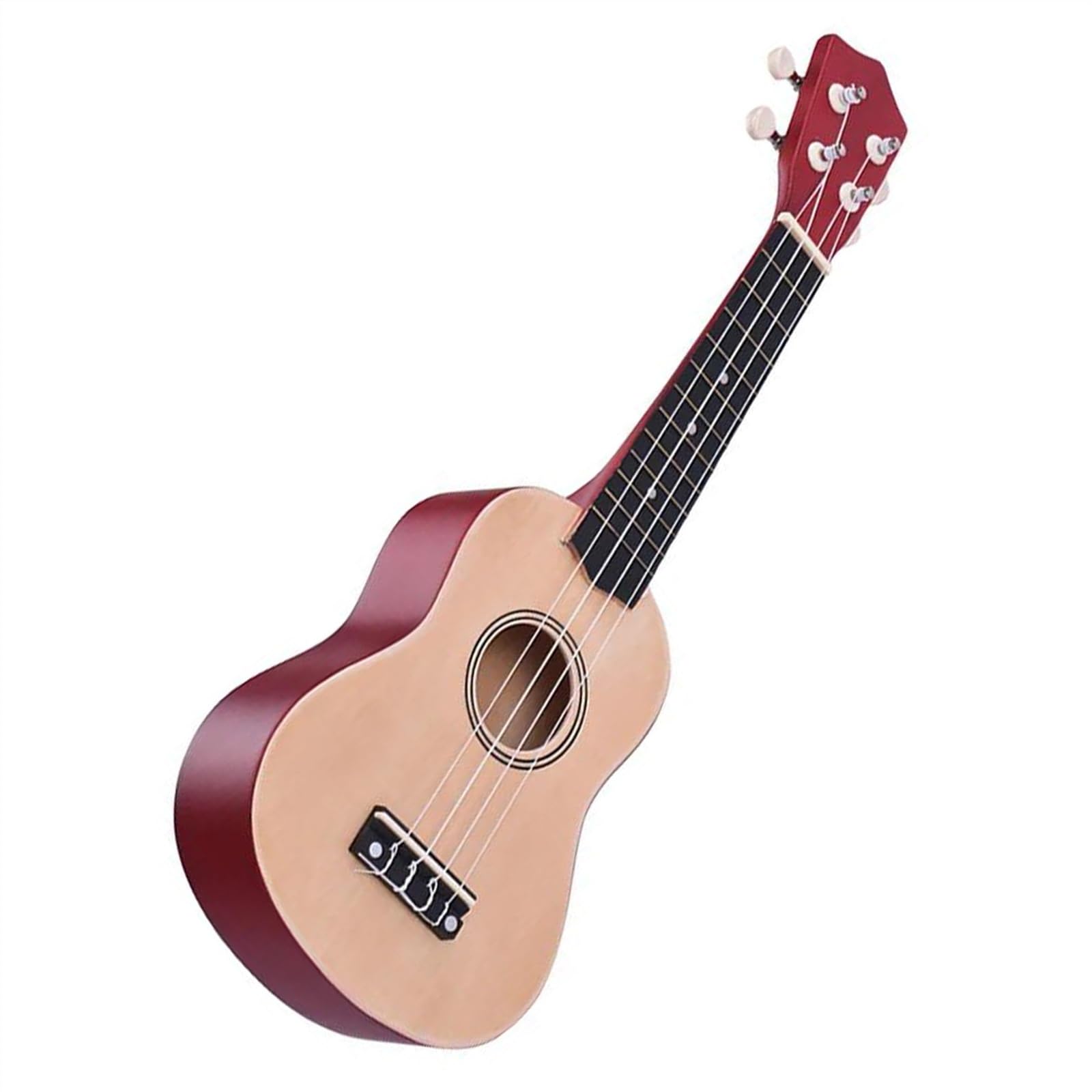 Ukulele Acustico In Tiglio Da 21 Pollici Con Borsa Per Il Trasporto, Corde Per Ukulele, Plettri, Accordatore Ukulele Kit